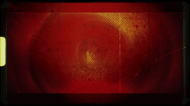 Retro style film grain and noise effect with circles and wave patterns animation
