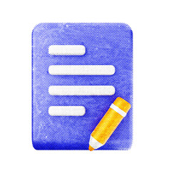 3d file data document information paperwork multimedia icon doc illustration