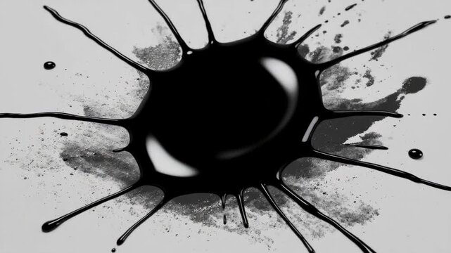 black ink splat