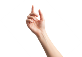 A Female Hand Posed with Fingers Slightly Curled, Ready to Hold Something Small