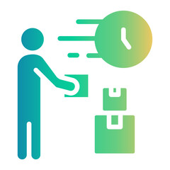 fast servive Gradient icon