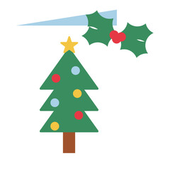 holiday card flat icon