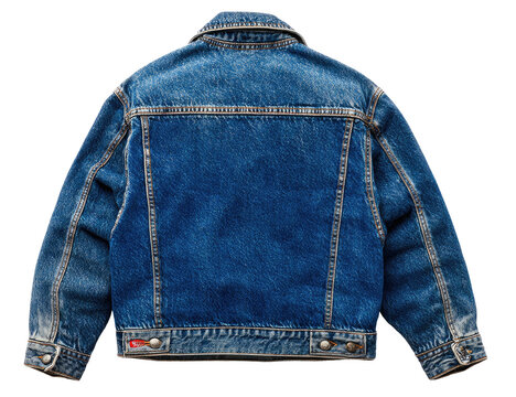 Denim jacket back view