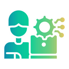Obraz premium skill Gradient icon