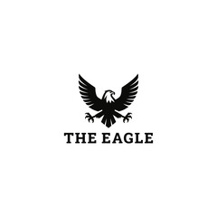 Obraz premium Eagle logo style icon design template vector illustration