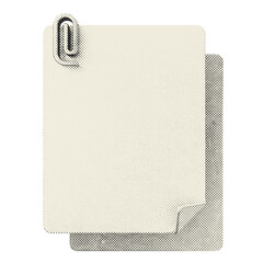 3d file data blank attachment clip halftone style