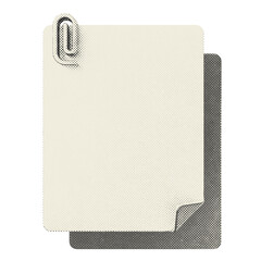 3d file data blank attachment clip halftone style