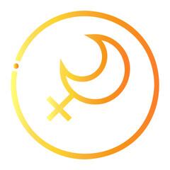 symbol Line Gradient Icon