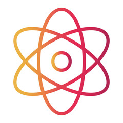 symbol science Line Gradient Icon