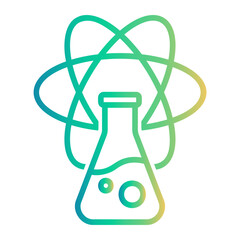 symbol science Line Gradient Icon