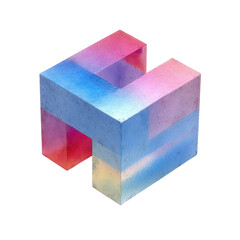 Abstract Watercolor Block