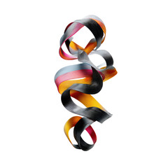 Swirling Colorful Ribbon Abstract