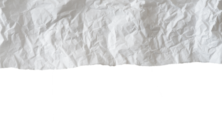 recycled crumpled paper texture border