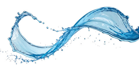 Dynamic Water Splash with Clear Droplets Against Black Backdrop for Freshness and Purity Concepts