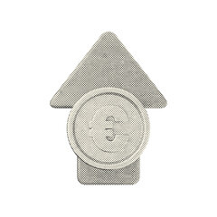 3d arrow increase decrease financial economic profit icon