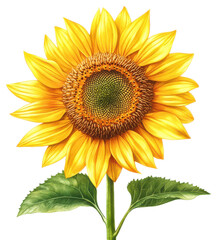 Fototapeta premium Vibrant sunflower bloom garden botanical art natural setting close-up