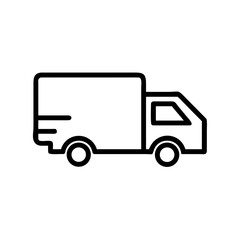 Delivery truck icon, representing transportation