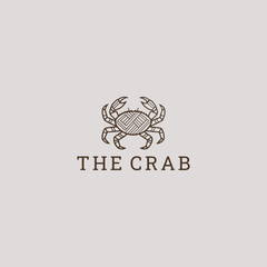 Fototapeta premium Crab logo design template vector illustration