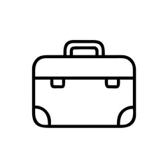 A simple suitcase with handle