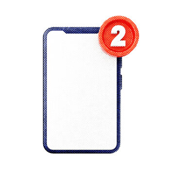 3d notification smartphone reminder icon illustration