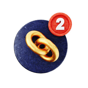 3d notification link reminder icon illustration