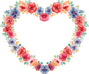 Naklejka premium floral frame with flowers