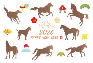 2026年年賀状テンプレート3