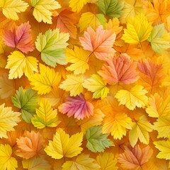 Fototapeta premium Colorful Leaves in Nature's Bunch - Abstract Seasonal Décor for Thanksgiving Background