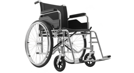 Chrome wheelchair support independence mobility aid