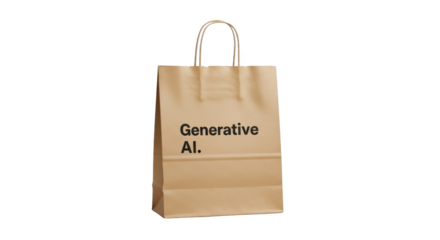 Brown Paper Shopping Bag with Text featuring paper bag, shopping bag, kraft paper, brown bag, tote