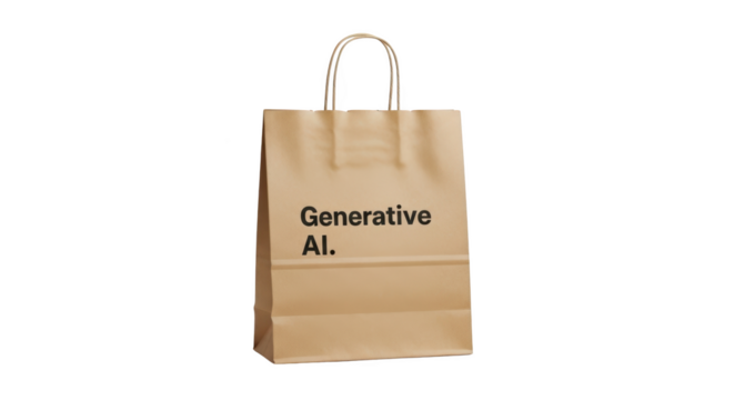 Brown Paper Shopping Bag with Text featuring paper bag, shopping bag, kraft paper, brown bag, tote