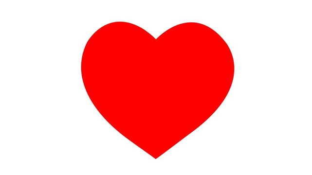 Romantic 3D red heart animation video, glossy surface, elegant rotating design, love and valentine theme motion, perfect for wedding, celebration, and emotional digital background projects