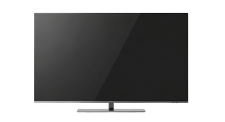 Visual modern flat screen television display yang menonjolkan keindahan flat panel, smart tv technology, led tv,.
