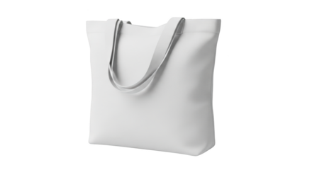 Visual simple white canvas tote bag yang menonjolkan keindahan commerce, fabric, package, casual, carry secara alami.