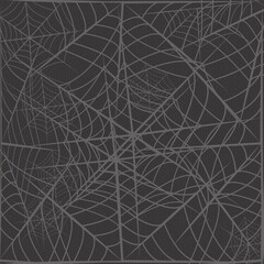 Halloween spider web pattern cobweb on gray background
