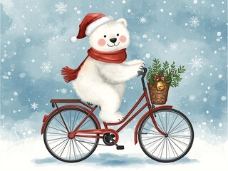 santa claus on a sledge