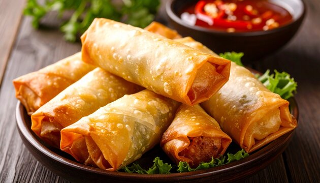 Deep Fried Spring Rolls, Popiah.