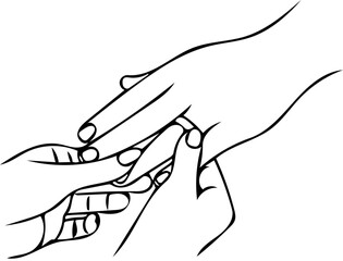 Engagement Ring, Proposal Continuous Line Drawing