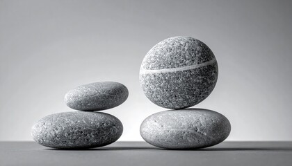 Zen Stones - A Study in Balance and Serenity.