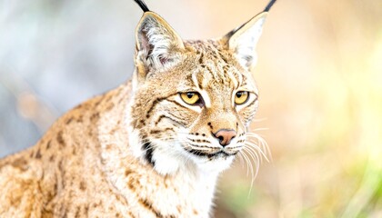 Obraz premium 静かな森に現れた美しい野生のハンター/大山猫4