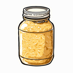Homemade Sauerkraut Fermentation Jar Sticker