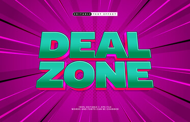 deal zone editable text effect