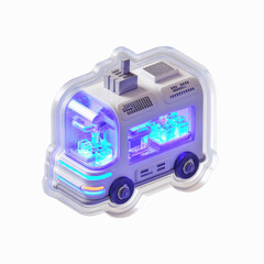 Innovative Glowing Tech Vehicle