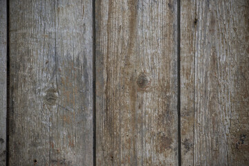 Close-Up of Rustic Wooden Planks with Natural Texture and Weathered Patina