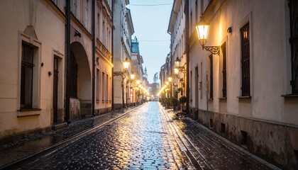 Fototapeta premium Narrow street in the old town 