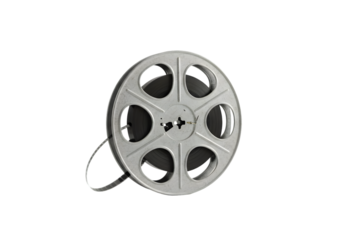 Movie Film Reel on transparent background