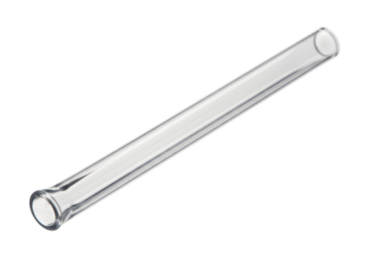 Clear Glass Test Tube on transparent background