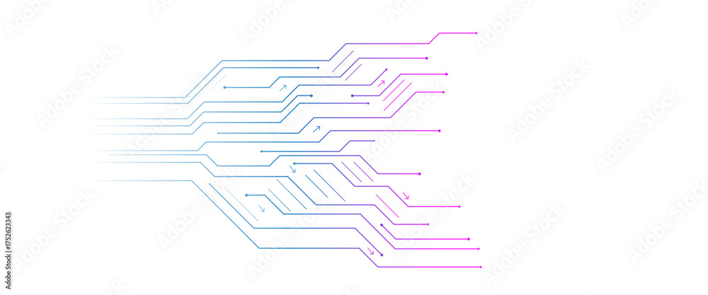 Wall mural vectors abstract digital technology background. digital tech motherboard texture design.
