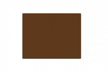 Simple brown rectangle with rounded edges. Minimalist design element with a plain solid color and checkerboard transparency