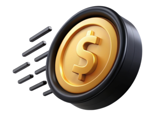 Fast Money Transfer 3D Illustration Speed Lines Representing Quick Financial Transactions